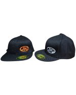 Flat Bill Cap, Solid Back - Black