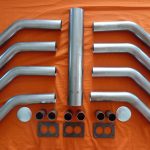 Desoto Hemi 276-291 (Short Deck) Log Intake Kit - 3x2, Rochester